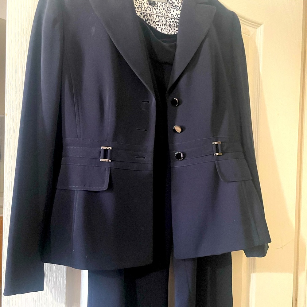 Navy blue suit